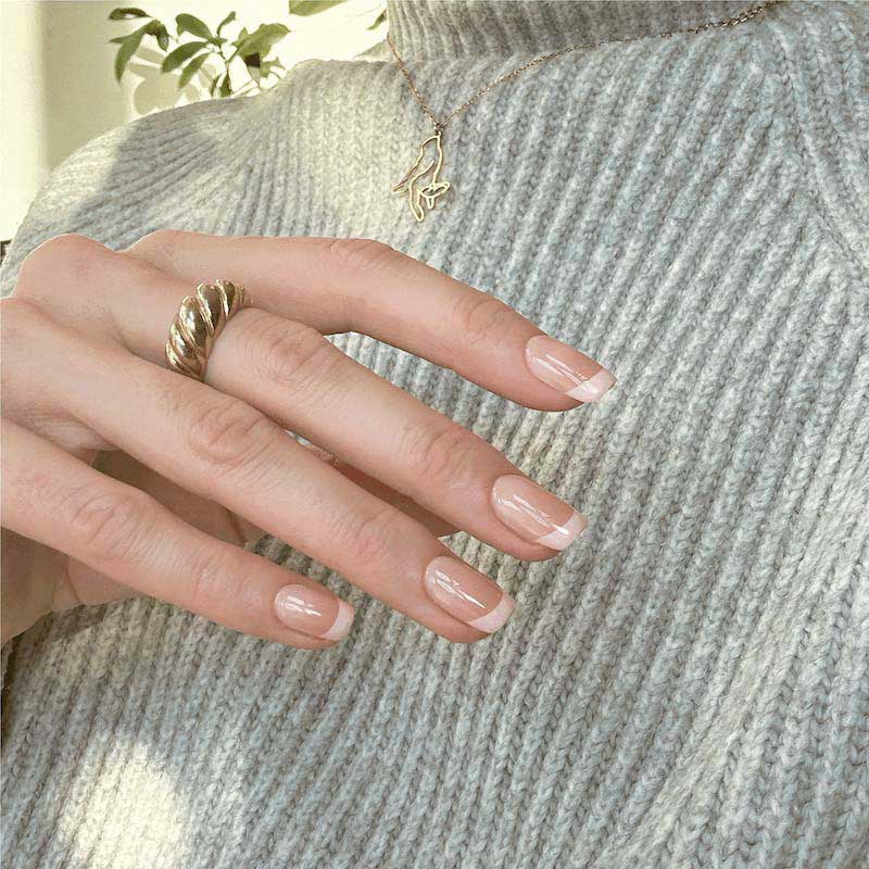 Silver Frost Medium Square • Soft Gel Press Ons - MoYou London