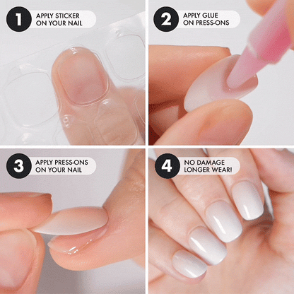 Natural Charm Extra Short • Soft Gel Press Ons - MoYou London