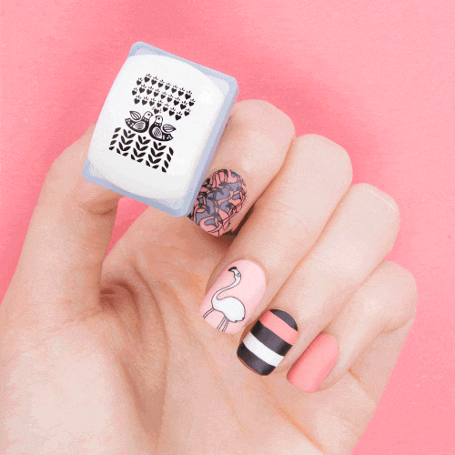 Pink Flamingo Manicure