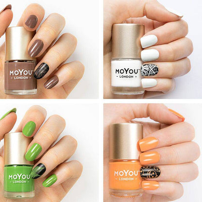 Oompa Loompa ★ Nail Polish Bundle Nail Art Stencil MoYou London 