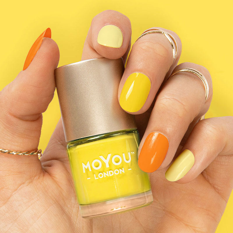 Yellow and Orange Nails