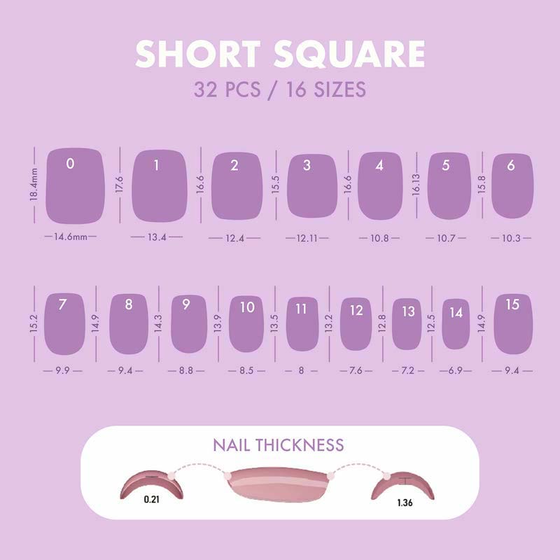 Timeless Touch Short Square • Soft Gel Press Ons - MoYou London