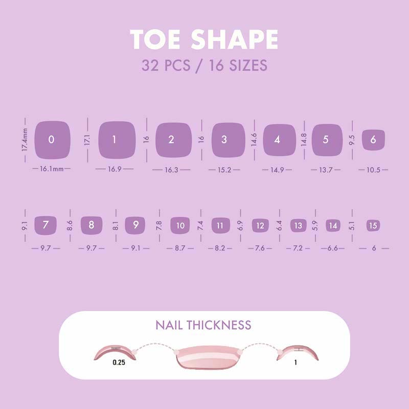 Blueprint Toes • Soft Gel Press Ons - MoYou London