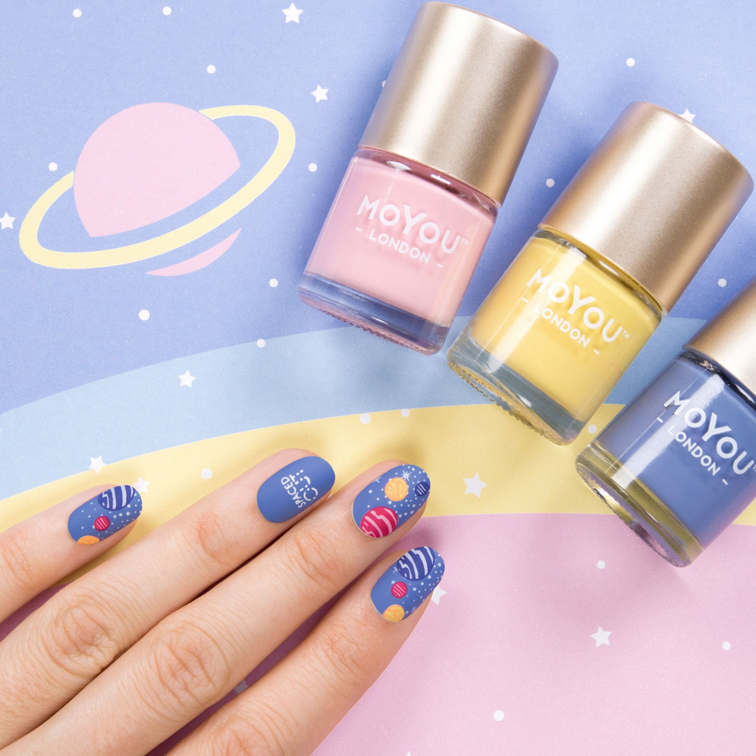 Pastel Cosmic Nails