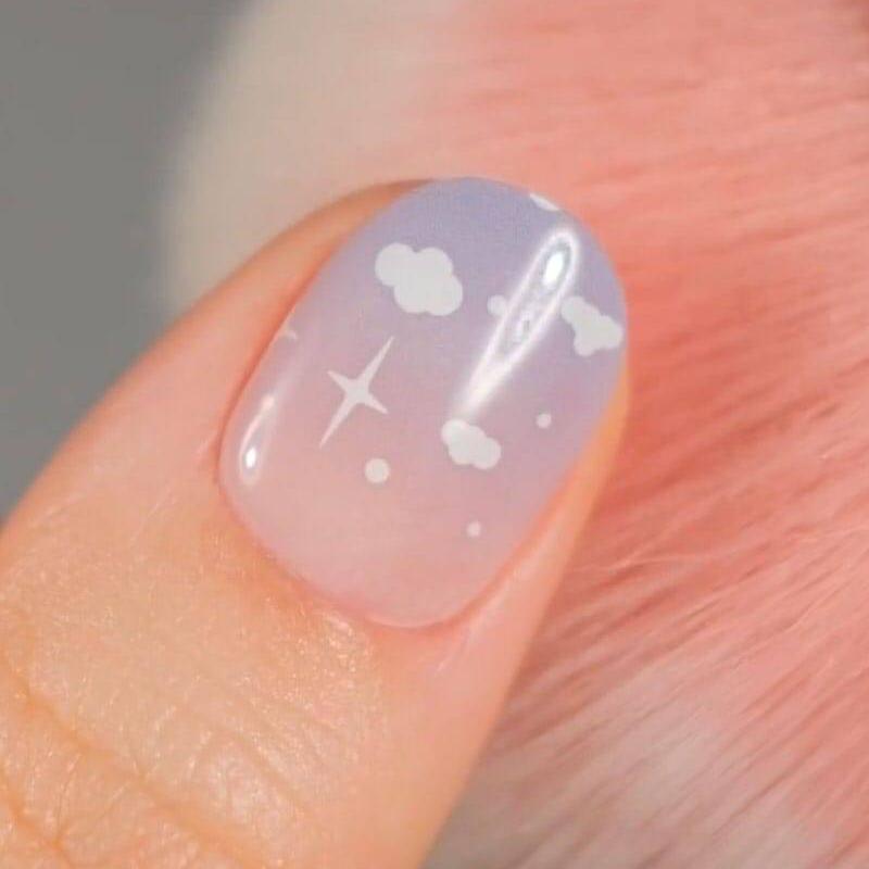 Gel Nail Strip ★ Passing Clouds - MoYou London
