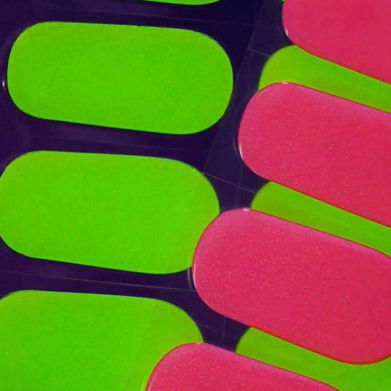 Gel Nail Strip ★ Neon Lemon ★ Neon Glow In The Dark - MoYou London