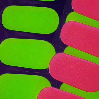 Gel Nail Strip ★ Neon Lemon ★ Neon Glow In The Dark - MoYou London