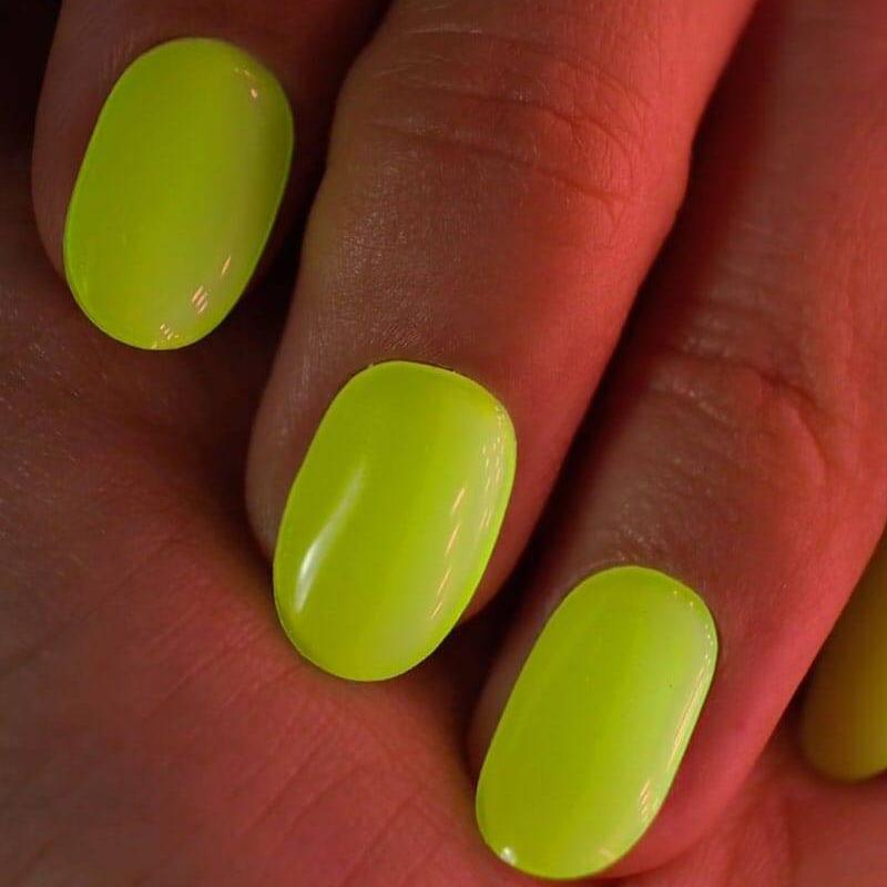 Gel Nail Strip ★ Neon Lemon ★ Neon Glow In The Dark - MoYou London