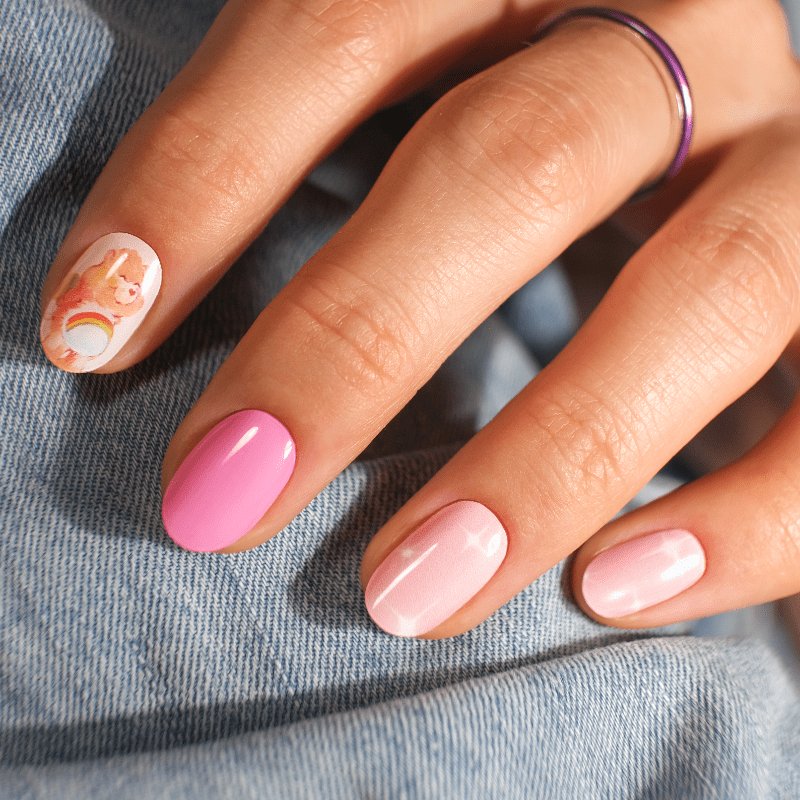 Gel Nail Strip ★ CARE BEARS ★ Cheer Bear - MoYou London