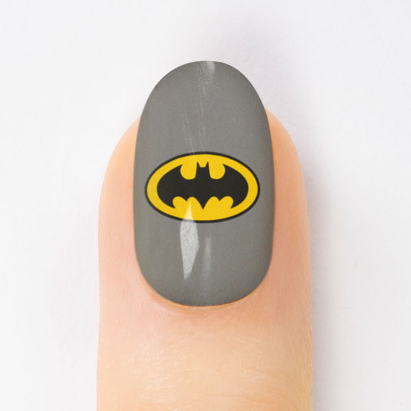 DC Comics Batman Nail Art Design