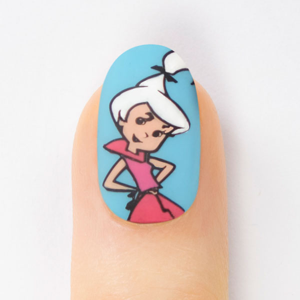 Retro The Jetsons Nail Art Design