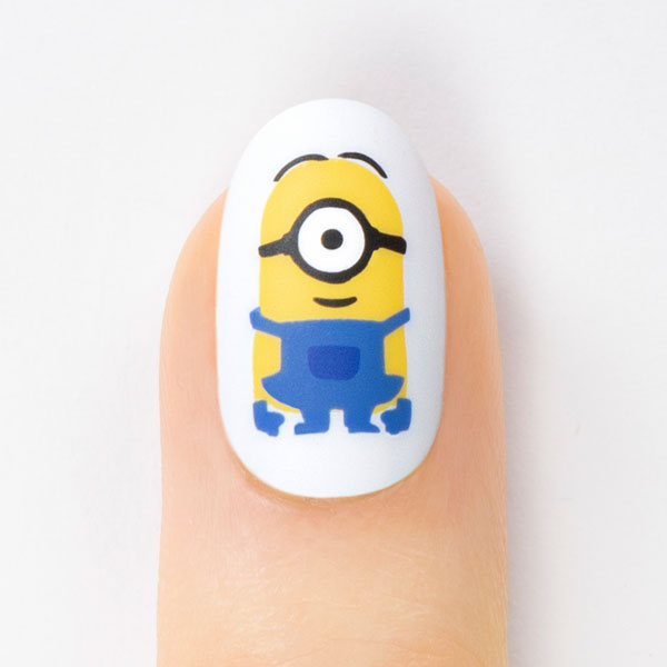 Minions Movie Nail Art Design