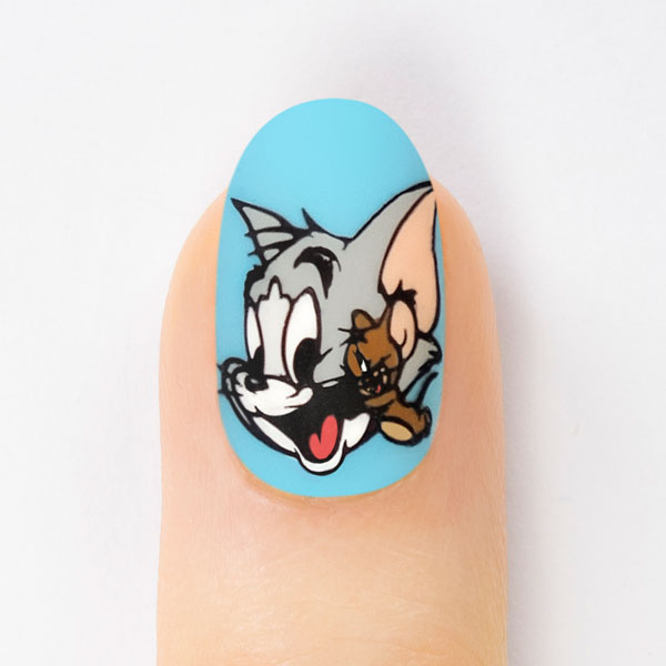 Tom & Jerry Nail Art Design