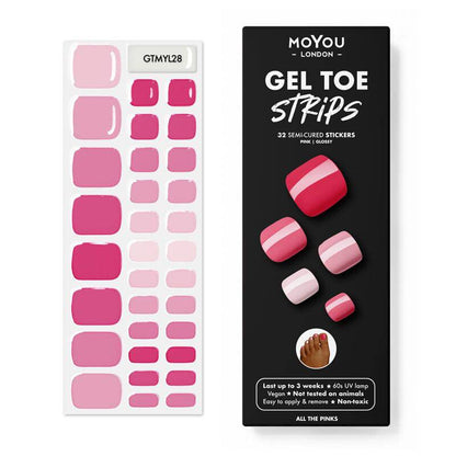 Gel Toe Strip ★ All the Pinks - MoYou London