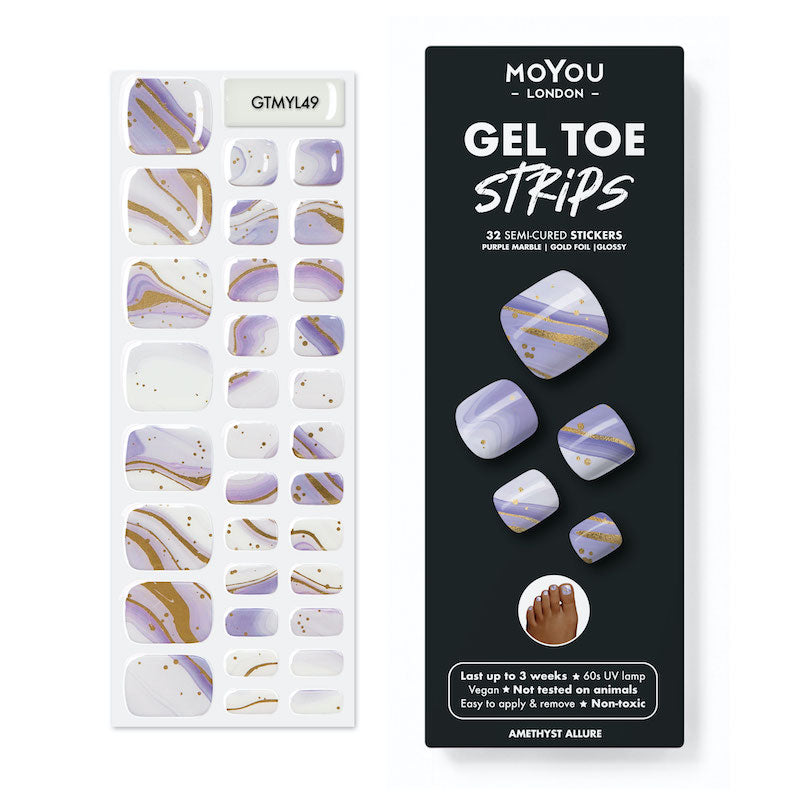 Gel Toe Strip ⭐️ ⭐️ ⭐️ Amethyst Allure - MoYou London