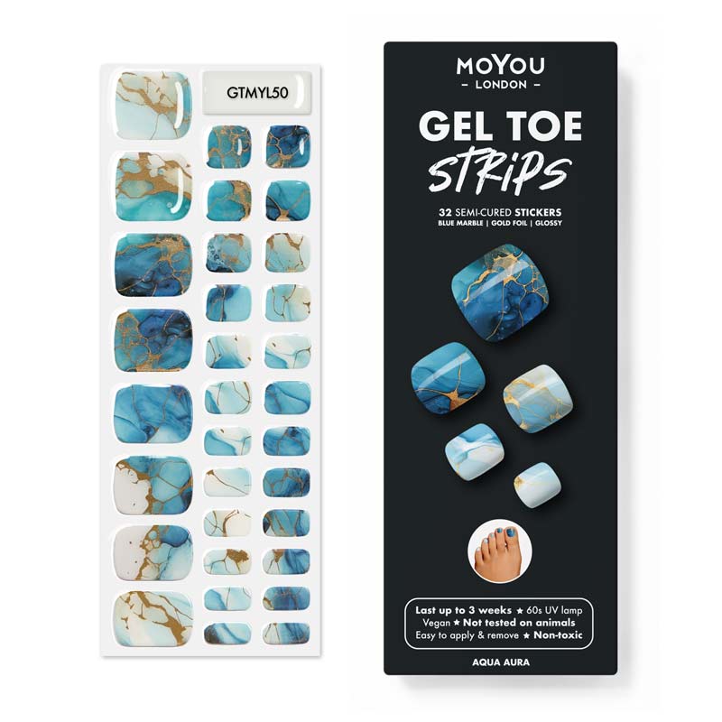 Gel Toe Strip ⭐️ ⭐️ ⭐️ Aqua Aura - MoYou London