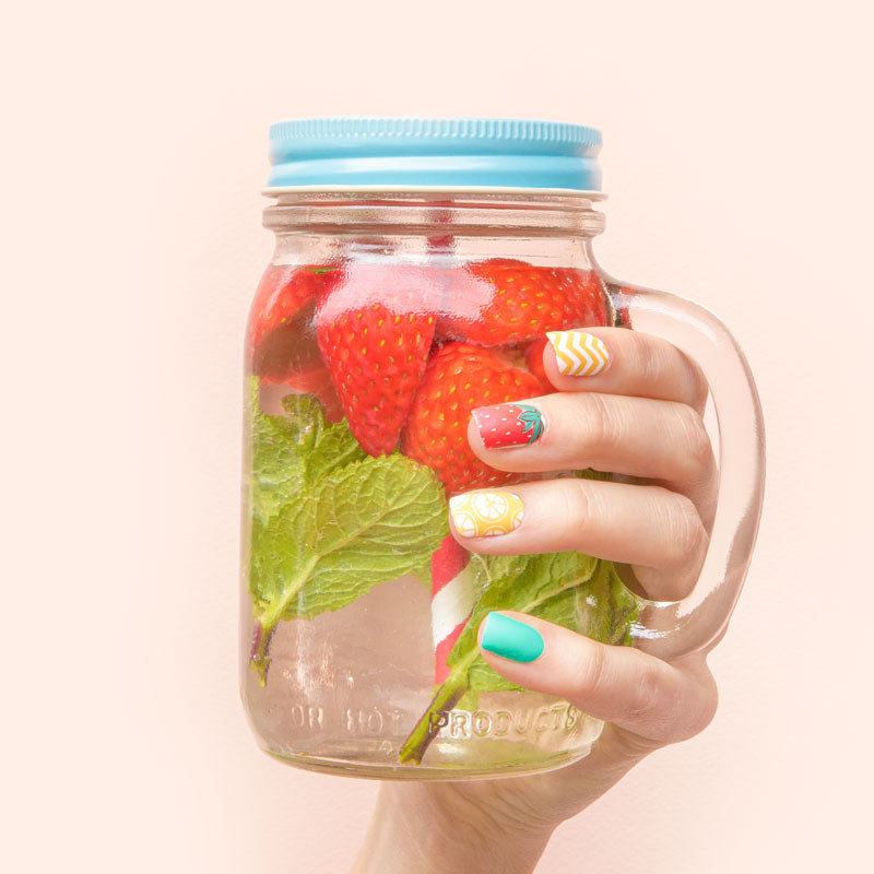 Tropical Fruits Summer Manicure