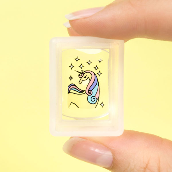 Pastel Unicorn Stamping Nail Art Design