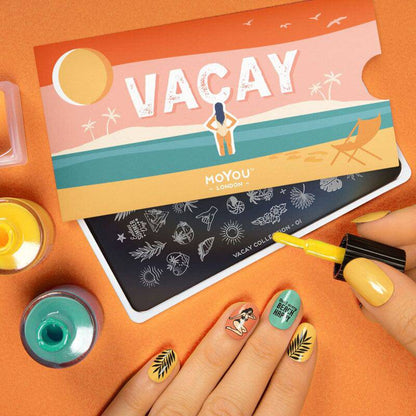 Vacay 01 ✦ Nail Stamping Plate - MoYou London