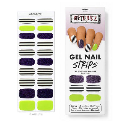 Gel Nail Strip ★ Beetlejuice - MoYou London