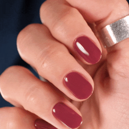 Maroon brown red gel sticker by moyou London