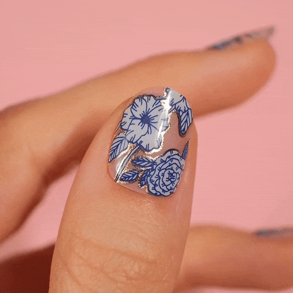 special edition flower by nail job gel polish sticker 