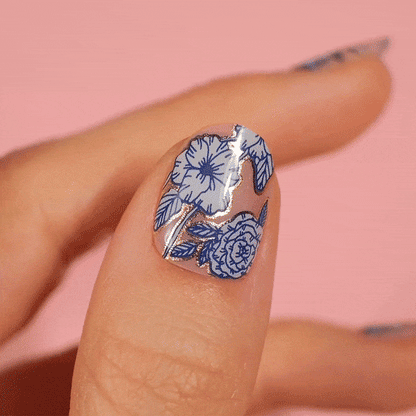 special edition flower by nail job gel polish sticker 