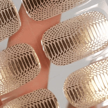 silver lake effect gel polish stickers by moyou