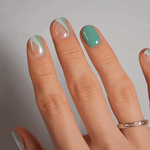 Gel Nail sticker made from real gel polish by nail artist nailsbybethany 