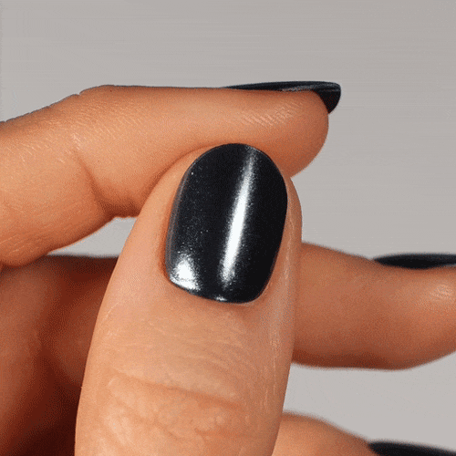 chrome manicure from real gel polish stickers by moyou