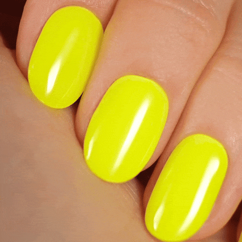 Gel Nail Strip ★ Neon Lemon ★ Neon Glow In The Dark - MoYou London