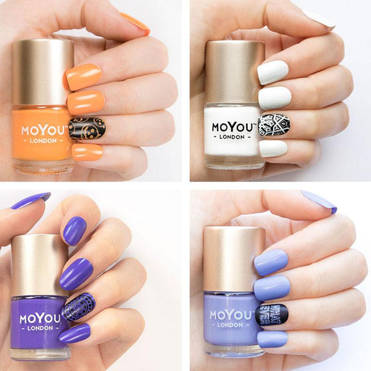 Trick or Treat - Bundle of 4 Nail Art Stencil MoYou London