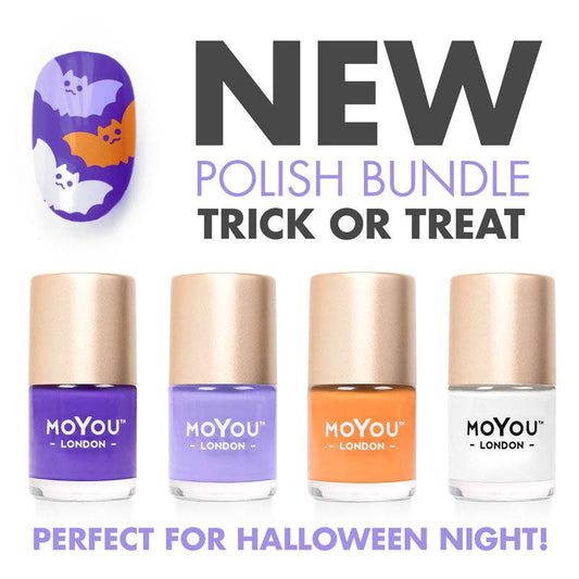 Trick or Treat - Bundle of 4 Nail Art Stencil MoYou London