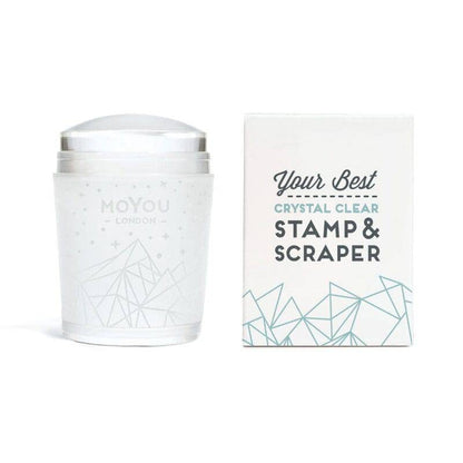 Crystal Clear Stamper & Scraper Nail Art Stencil MoYou London 