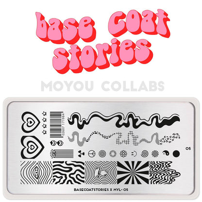Basecoatstories x MYL 05 ✦ Nail Stamping Plate - MoYou London