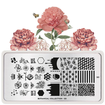 Botanical 20 ✦ Nail Stamping Plate - MoYou London