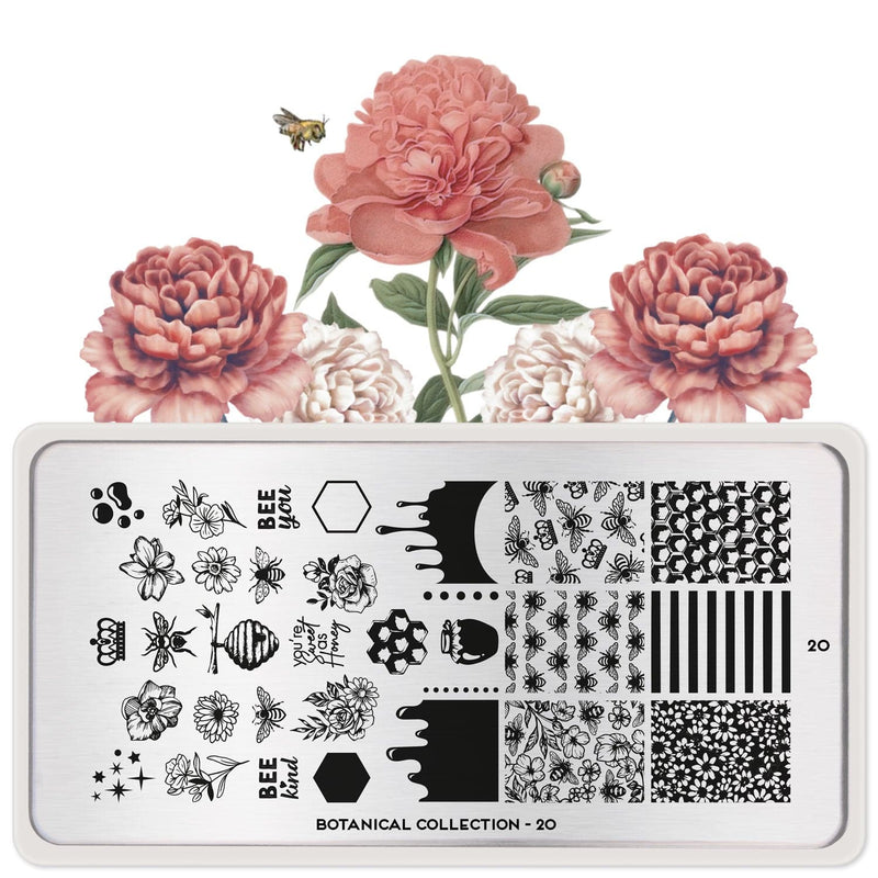 Botanical 20 ✦ Nail Stamping Plate