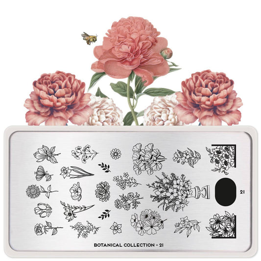 Botanical 21 ✦ Nail Stamping Plate - MoYou London