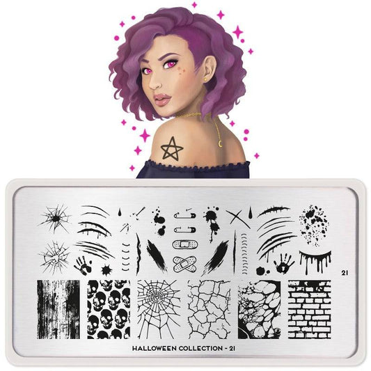 Halloween 21 ✦ Nail Stamping Plate - MoYou London