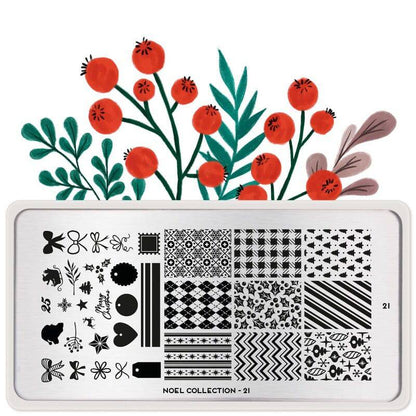 Noel 21 ✦ Nail Stamping Plate - MoYou London