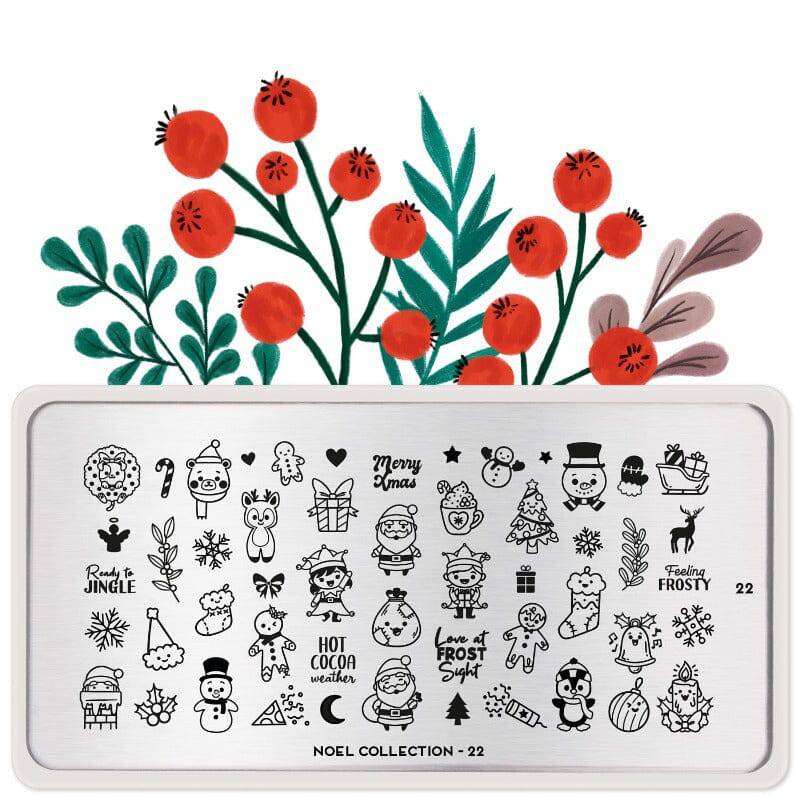Noel 22 ✦ Nail Stamping Plate - MoYou London