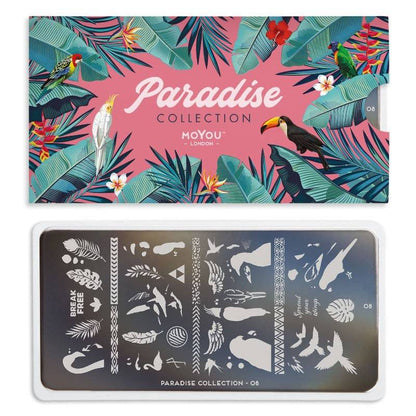Paradise 08 ✦ Nail Stamping Plate - MoYou London
