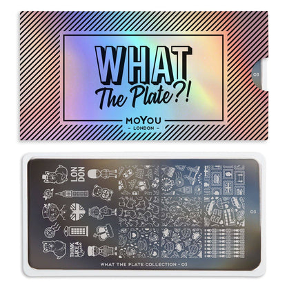 What the Plate 03 ✦ The Queen Nail Stamping Plate - MoYou London