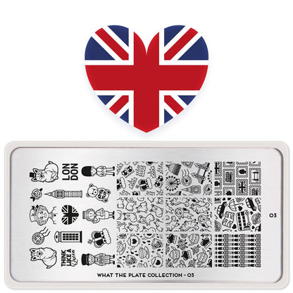 What the Plate 03 ✦ The Queen Nail Stamping Plate - MoYou London