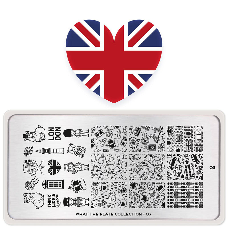 What the Plate 03 ✦ The Queen Nail Stamping Plate