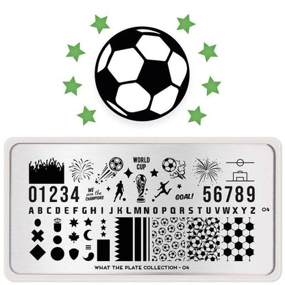 What the Plate 04 ✦ World Cup Nail Stamping Plate - MoYou London