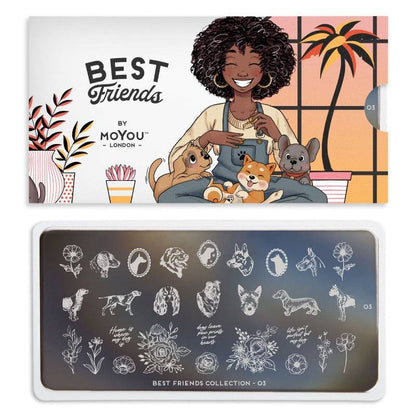 Best Friends 03 ✦ Nail Stamping Plate - MoYou London