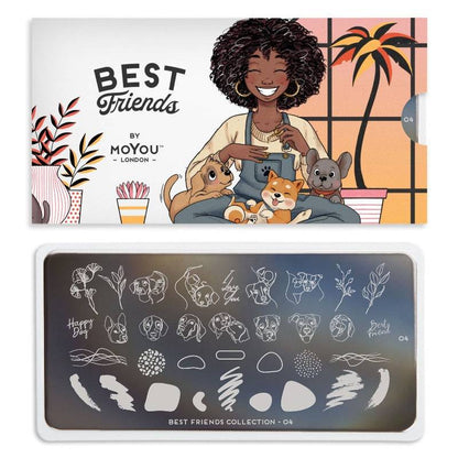 Best Friends 04 ✦ Nail Stamping Plate - MoYou London