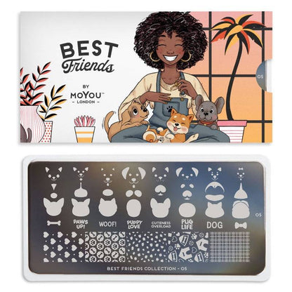 Best Friends 05 ✦ Nail Stamping Plate - MoYou London