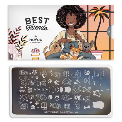 Best Friends 06 ✦ Nail Stamping Plate - MoYou London